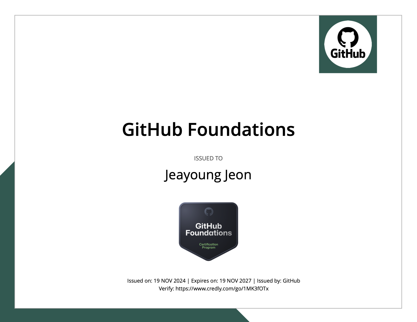 GitHub Foundations Certification